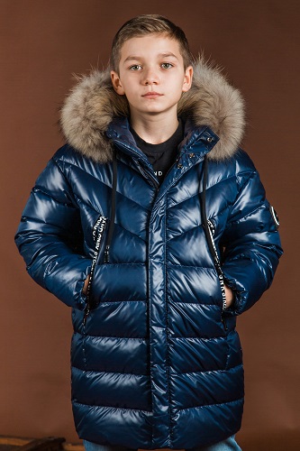 Куртка для мальчика З-889 синяя